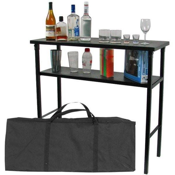 Bbq Innovations Deluxe Metal Portable Bar Table with Carrying Case BB1846129
